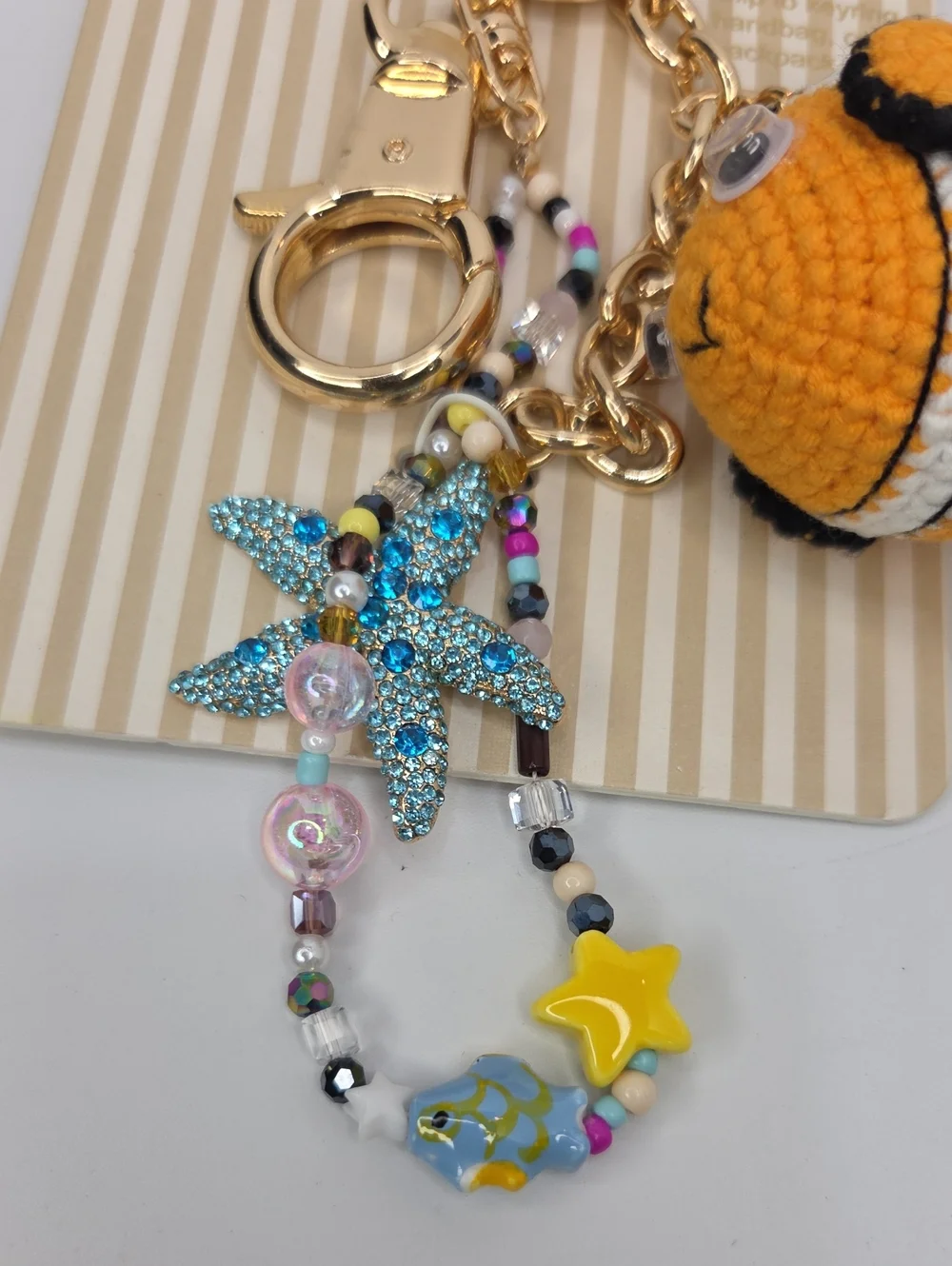 🧡🔹️Piper K 🔹️ UK exclusive Orange Nemo  Fish Keychain & Bag Charm
